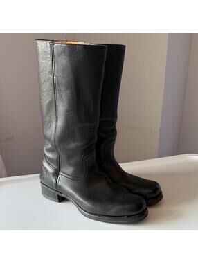 Frye 14L Campus Black Leather Men's Boots